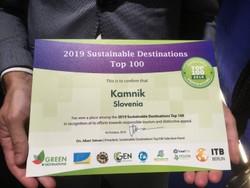 Kamnik med najbolj trajnostnimi destinacijami na svetu 1